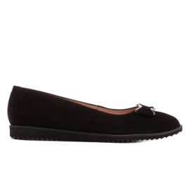Marco Shoes Ballerine in pelle scamosciata nera nero