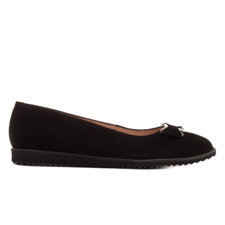Marco Shoes Ballerine in pelle scamosciata nera nero