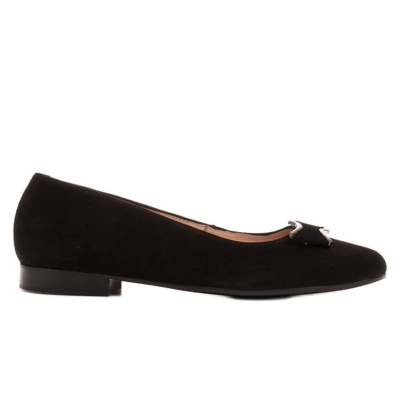 Marco Shoes Ballerine in pelle scamosciata nera nero