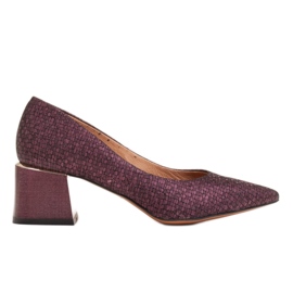 Marco Shoes Eleganti décolleté in camoscio viola