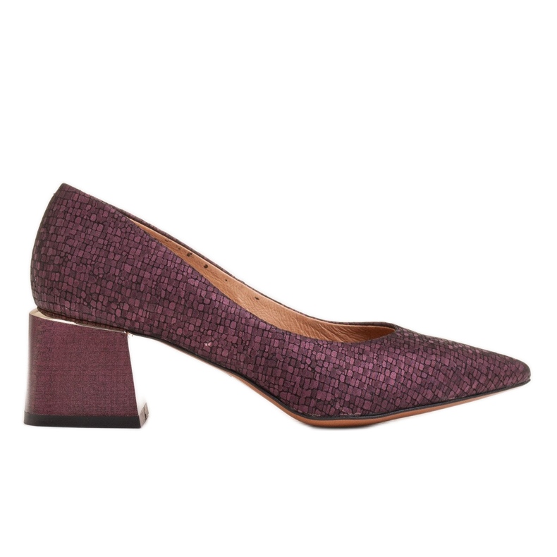 Marco Shoes Eleganti décolleté in camoscio viola