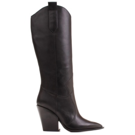 Marco Shoes Stivali da donna neri Stivali da cowboy Marco 1399K nero