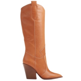 Marco Shoes Marco 1399K stivali marroni da donna stivali da cowboy marrone