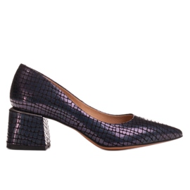 Marco Shoes Eleganti décolleté in camoscio blu navy