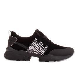 Marco Shoes Sneakers sportive realizzate in pelle scamosciata naturale di alta qualità nero