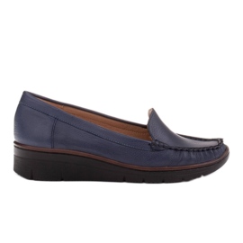 Radoskór Comode scarpe da donna blu navy per un piede più ampio