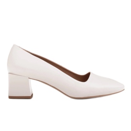 Marco Shoes Eleganti décolleté bianche realizzate in delicata pelle naturale bianco