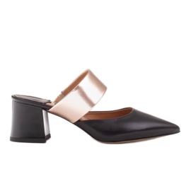 Marco Shoes Eleganti décolleté da donna per l'estate nero d'oro