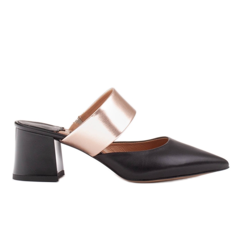 Marco Shoes Eleganti décolleté da donna per l'estate nero d'oro
