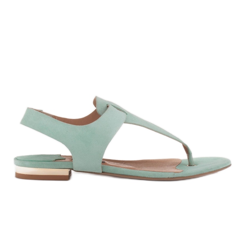 Marco Shoes Sandali in pelle naturale color menta verde