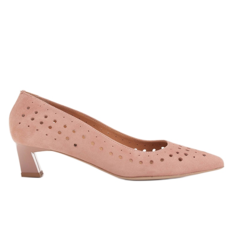 Marco Shoes Décolleté da donna con perforazione interessante rosa
