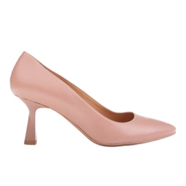 Marco Shoes Eleganti décolleté realizzate in delicata pelle naturale rosa