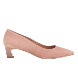 Marco Shoes Décolleté eleganti con tacco basso rosa