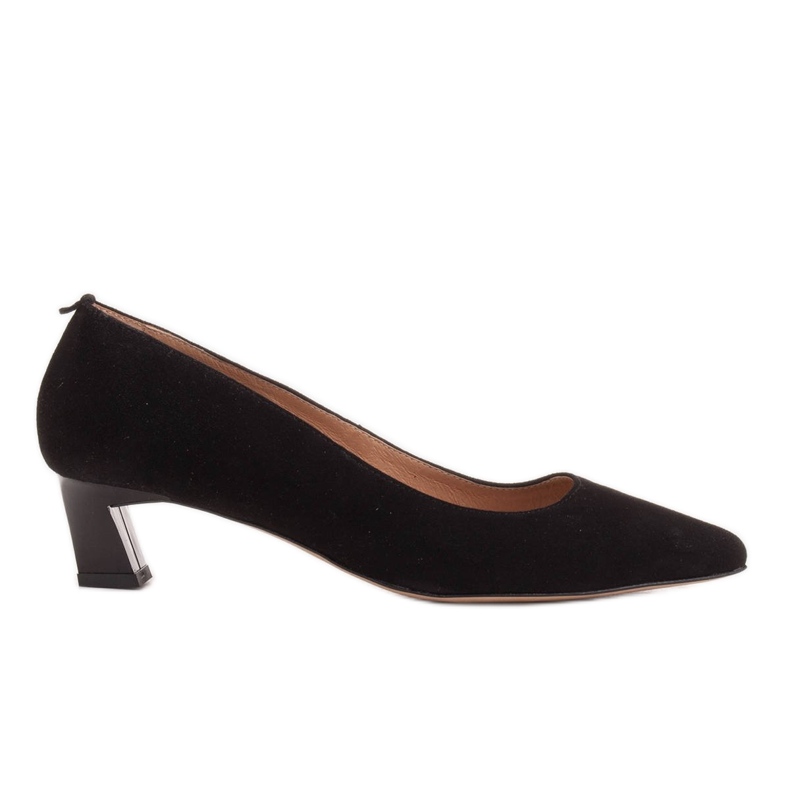 Marco Shoes Décolleté eleganti con tacco basso nero