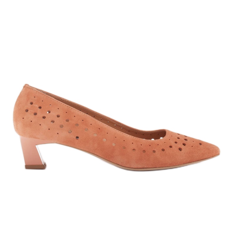 Marco Shoes Décolleté da donna con perforazione interessante arancia