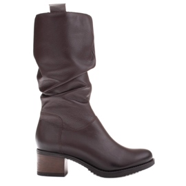 Marco Shoes Stivali in pelle 0812b-388-5 marrone