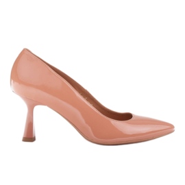 Marco Shoes Eleganti décolleté in lacca albicocca arancia