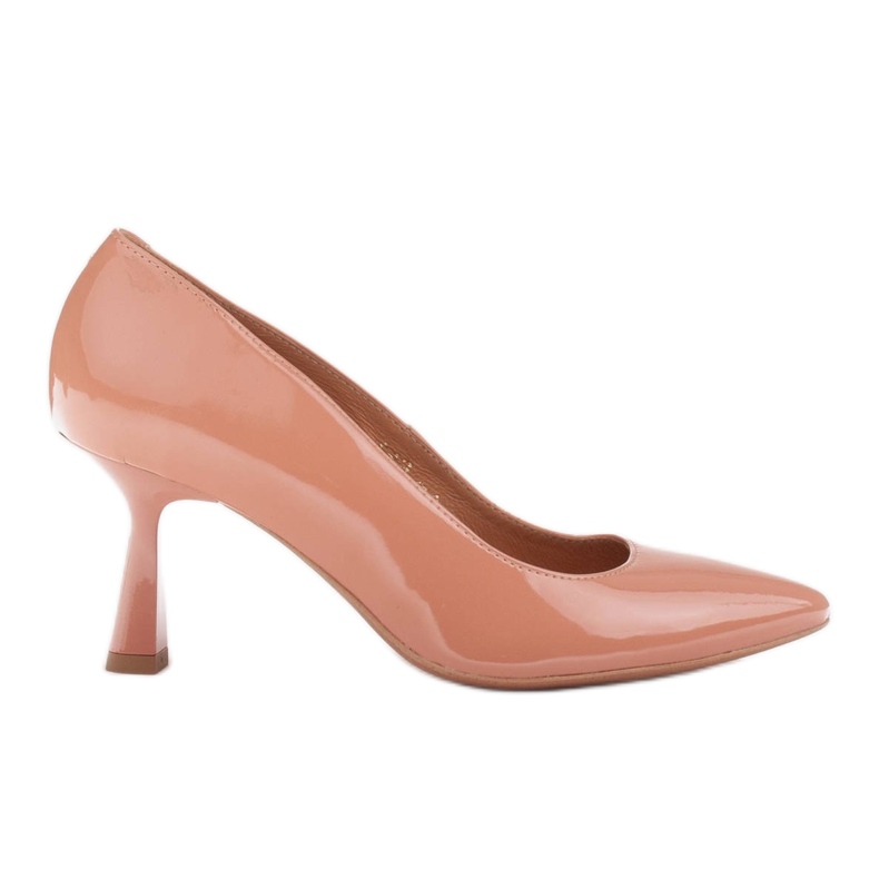 Marco Shoes Eleganti décolleté in lacca albicocca arancia