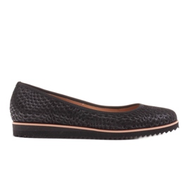Marco Shoes Ballerine da donna Marco realizzate in pregiato camoscio naturale nero