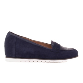 Marco Shoes Scarpe leggere con una parte inferiore molto morbida e un tassello nascosto blu navy