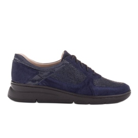 Radoskór Scarpe comode per un piede più largo su una suola leggera blu navy