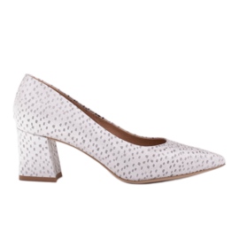 Marco Shoes Eleganti décolleté in camoscio argento