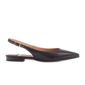 Marco Shoes Sandali in pelle naturale di colore nero