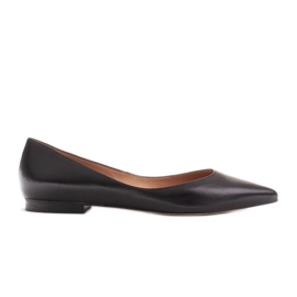 Marco Shoes Ballerine da donna con fianchi bassi nero