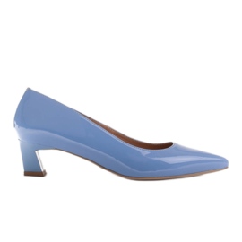 Marco Shoes Décolleté eleganti con tacco basso blu