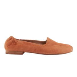 Marco Shoes Ballerine da donna con elastico nella tomaia arancia