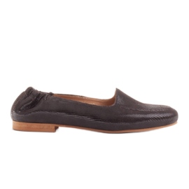 Marco Shoes Ballerine da donna con elastico nella tomaia marrone