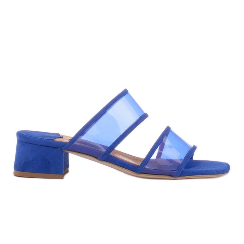 Marco Shoes Pantofole da donna con strisce traslucide rosso