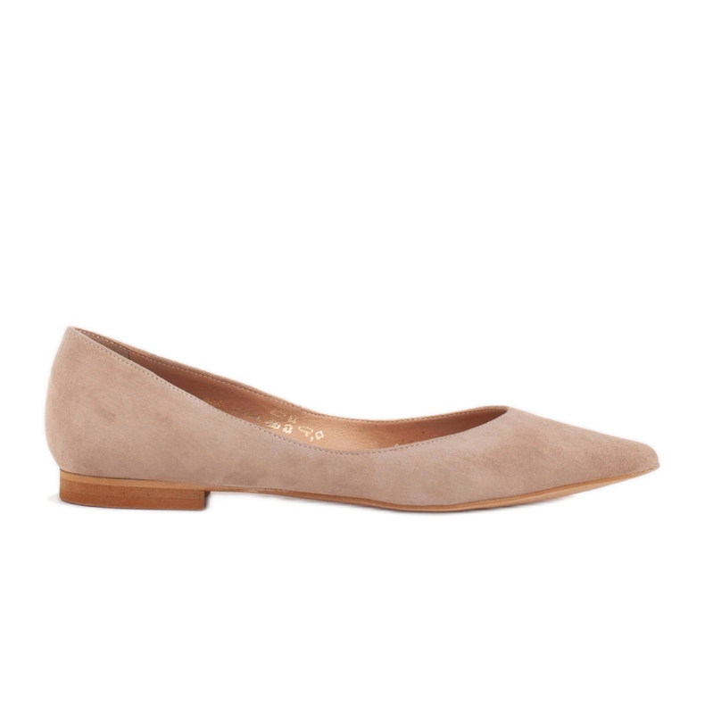 Marco Shoes Ballerine da donna con fianchi bassi beige