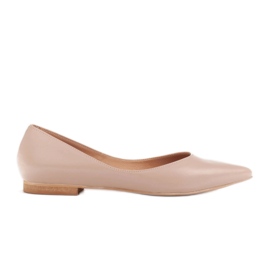 Marco Shoes Ballerine da donna con fianchi bassi beige