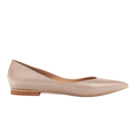 Marco Shoes Ballerine da donna con fianchi bassi d'oro