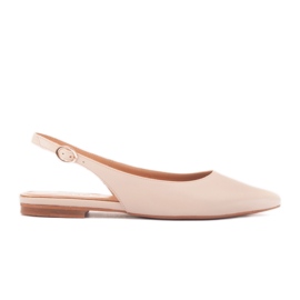 Marco Shoes Sandali beige in pelle naturale