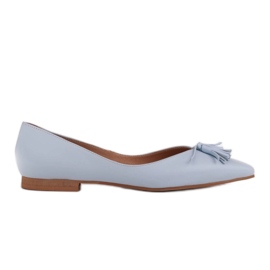 Marco Shoes Ballerine da donna con fianchi bassi blu