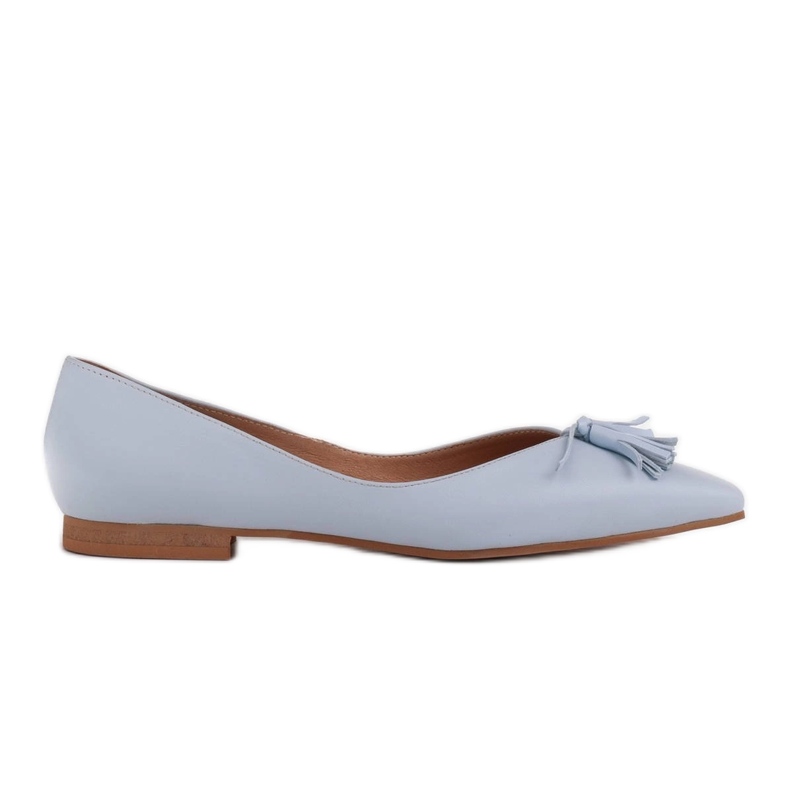 Marco Shoes Ballerine da donna con fianchi bassi blu