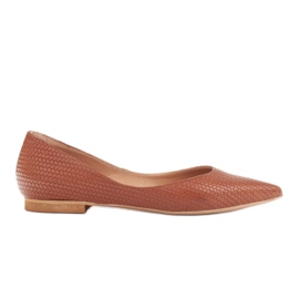 Marco Shoes Ballerine da donna con fianchi bassi marrone