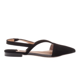 Marco Shoes Sandali in pelle naturale di colore nero