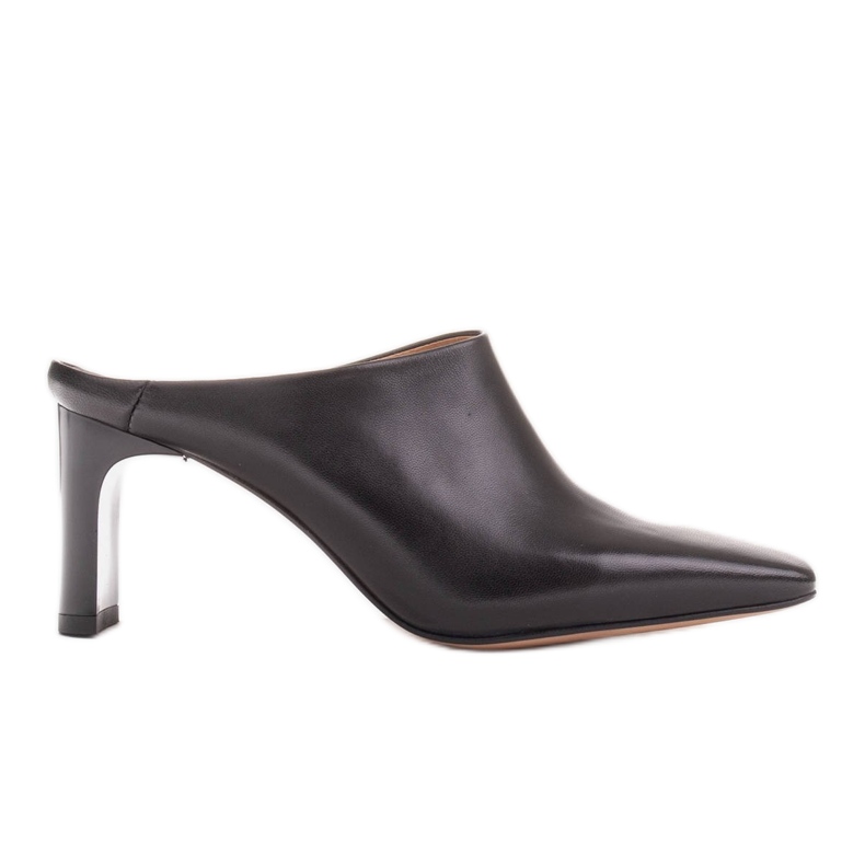 Marco Shoes Décolleté estive in pelle con schiena scoperta nero