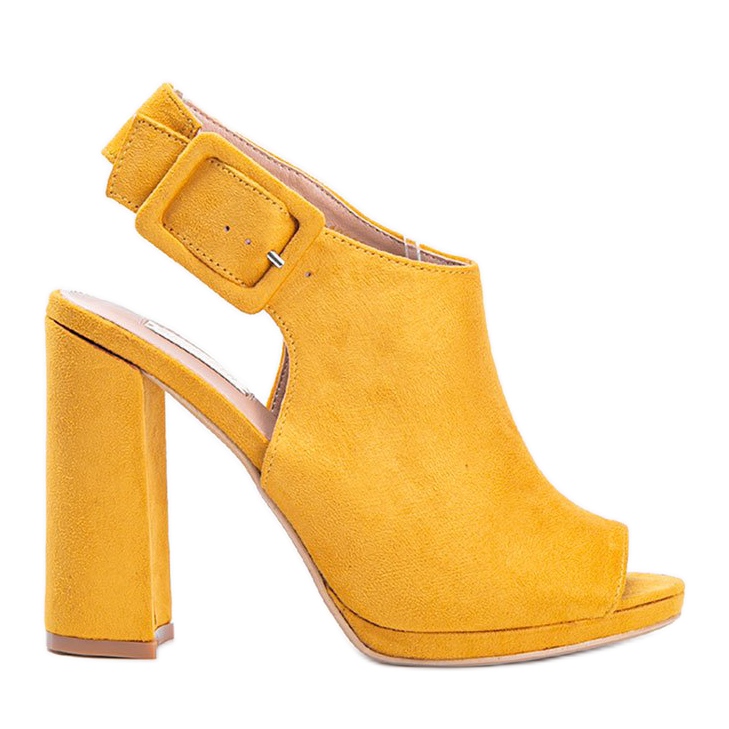 Sandali senape con gambo Little Italy giallo