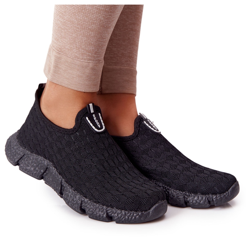 Scarpe Sportive Donna Slip-on Black Marathon nero