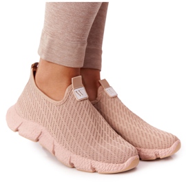 Scarpe Sportive Donna Slip-on Beige Marathon cachi