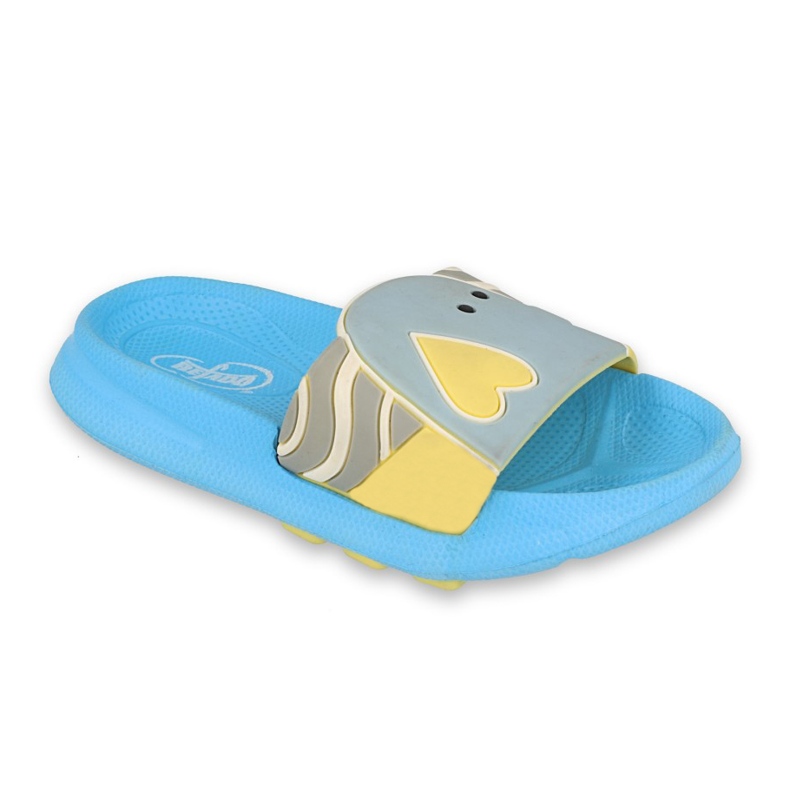 Pantofole in schiuma per bambini Befado - blu 152X002 grigio