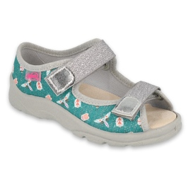 Scarpe per bambini Befado 869X166 grigio verde