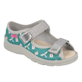 Scarpe per bambini Befado 869Y166 grigio verde