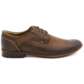 Scarpe da uomo in pelle Olivier 305GT marrone