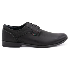 Scarpe da uomo in pelle Olivier 305GT nere nero