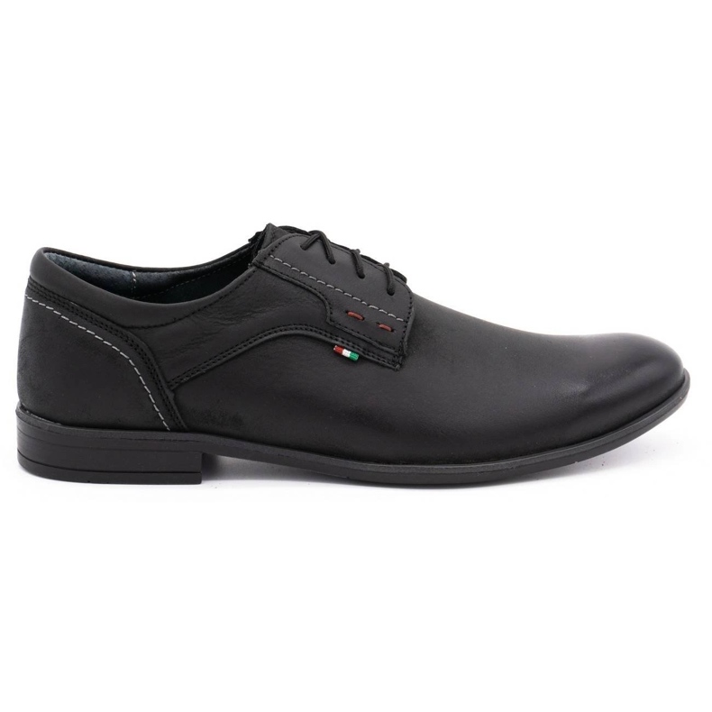 Scarpe da uomo in pelle Olivier 305GT nere nero